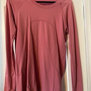 Women's Pink Long Sleeve Top